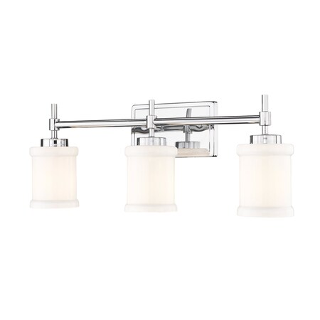 Z-Lite Cadoc 3 Light Vanity, 23.5in. W x 9in. H, Chrome 622-3V-CH